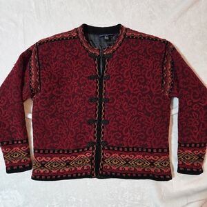 Vintage J. McLaughlin Icelandic Design Atlandia 2000 Wool Blend Jacket